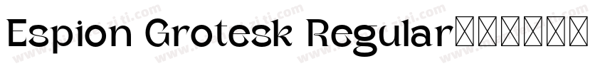 Espion Grotesk Regular字体转换